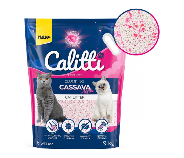 Calitti Cassava Active żwirek roślinny 9 kg - 1600076 - zdjęcie